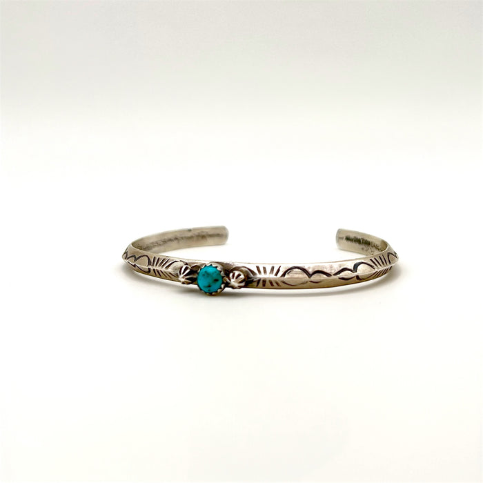Handcrafted Turquoise and Sterling Silver Bracelet