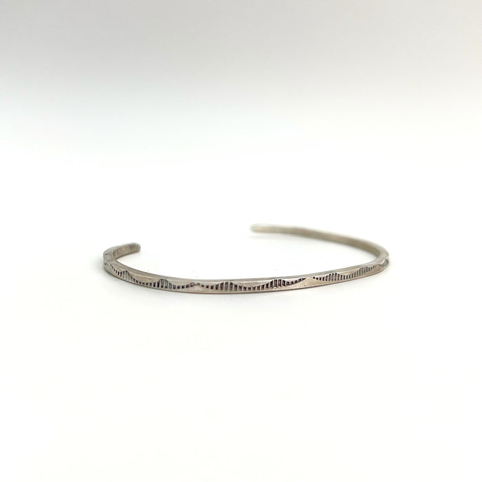 Patterned Sterling Silver Bracelet