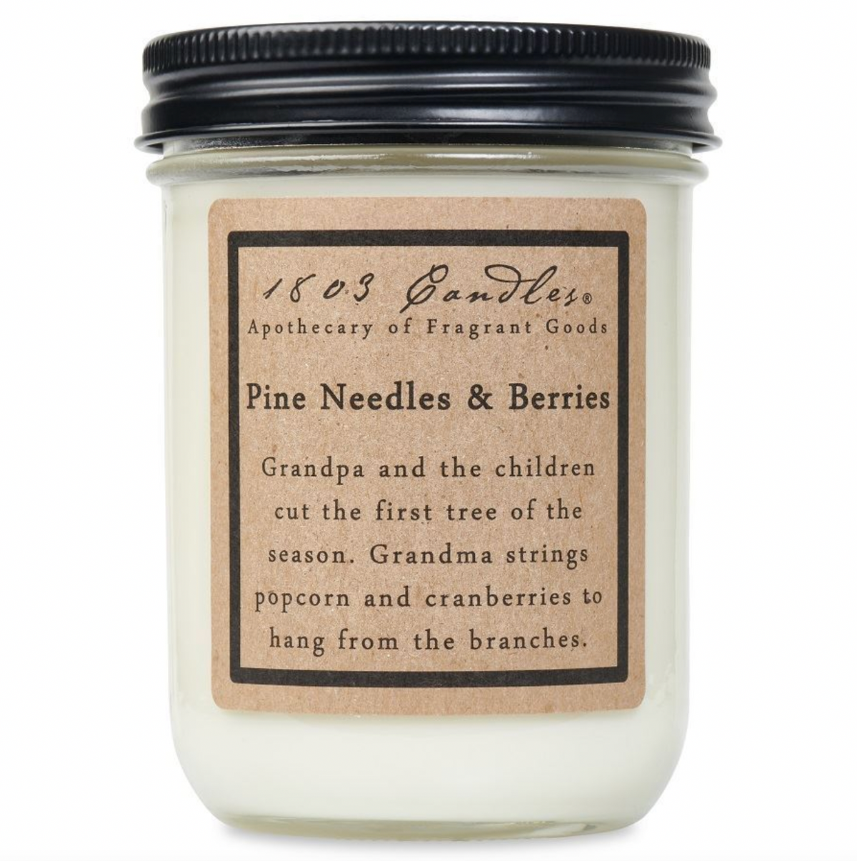 Pine Needles & Berries Soy Candle