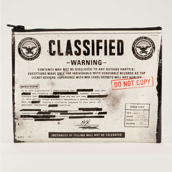 Classified Zipper Pouch