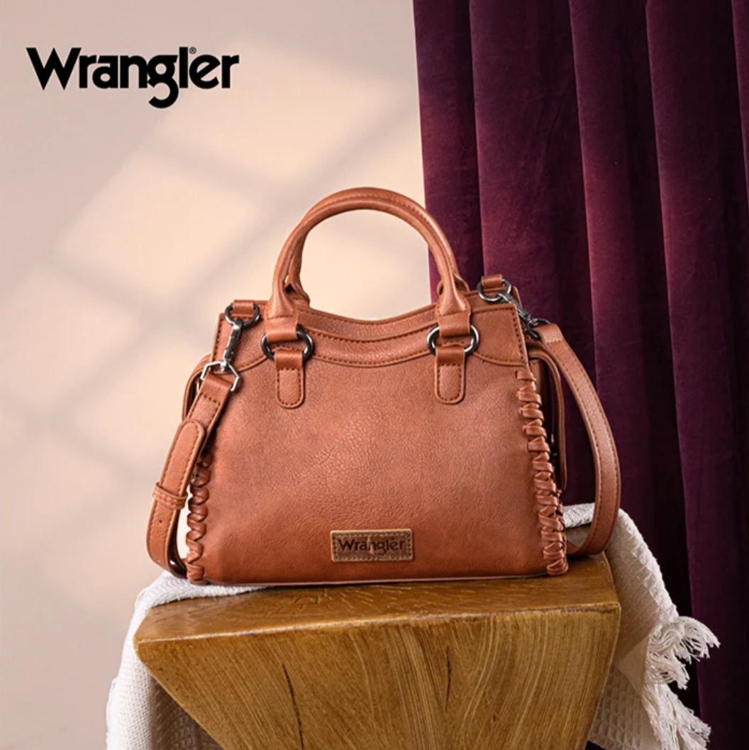 Wrangler Braided Tote Bag - Brown