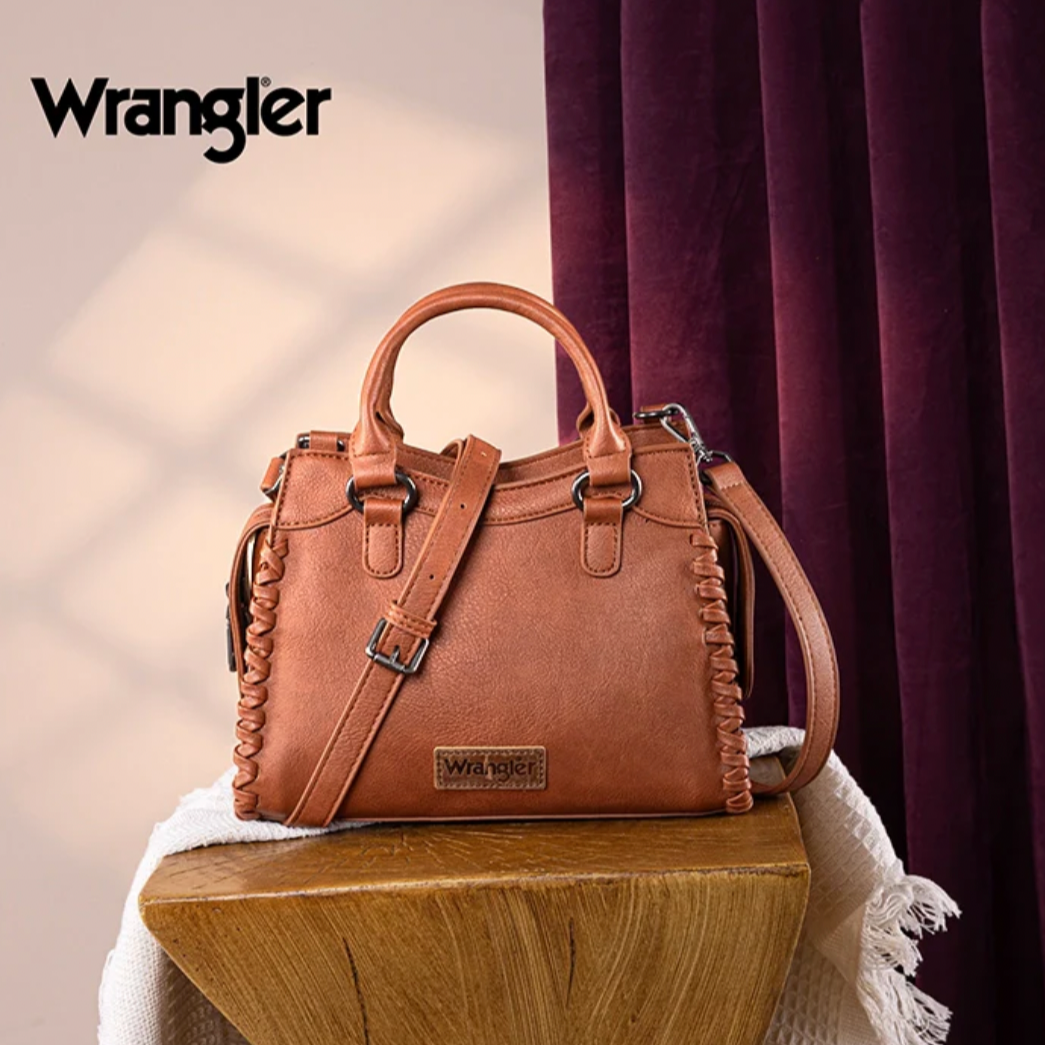 Wrangler Braided Tote Bag - Brown