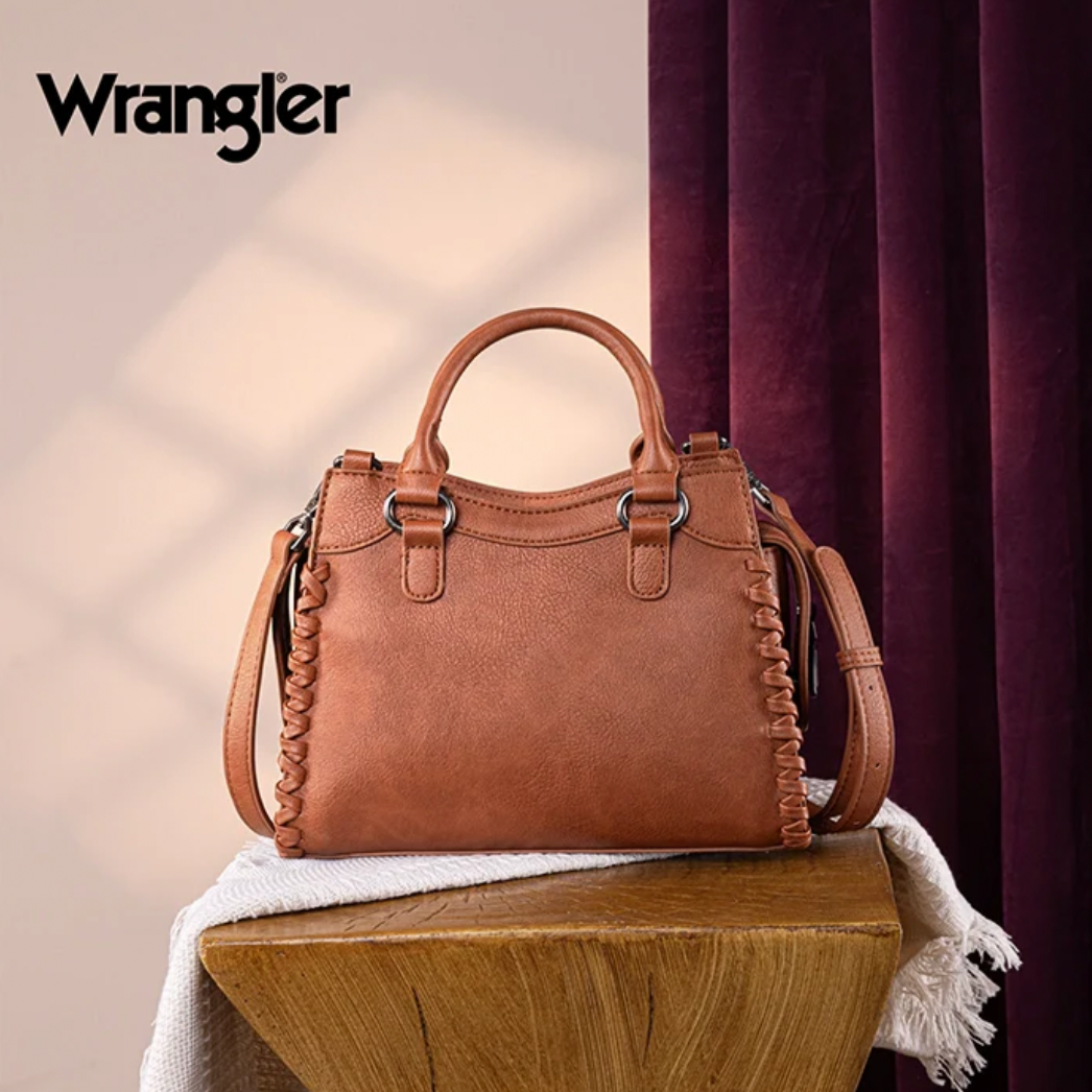 Wrangler Braided Tote Bag - Brown