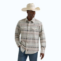 Mens Western Printed Snap Shirt