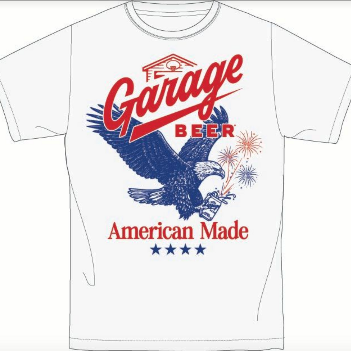 Garage Beer "American Made" Eagle T-Shirt