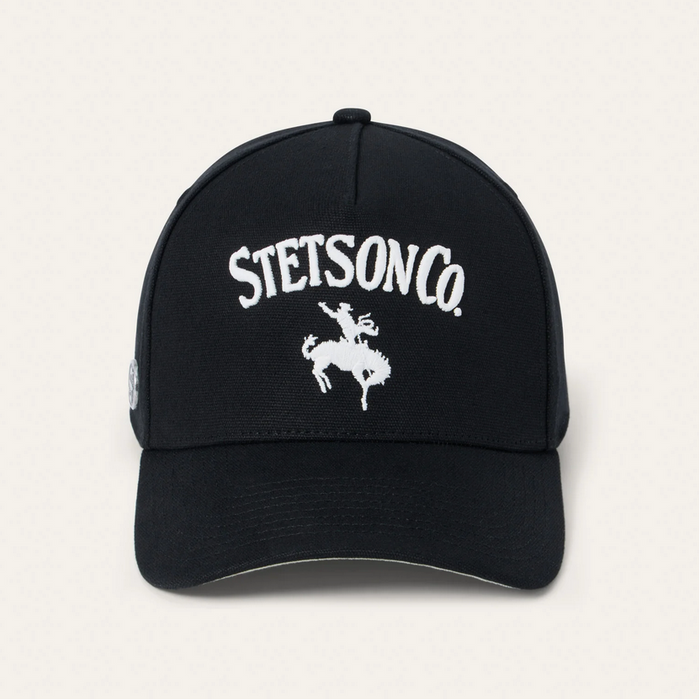 Stetson Co. Rodeo Bronco Black Baseball Cap