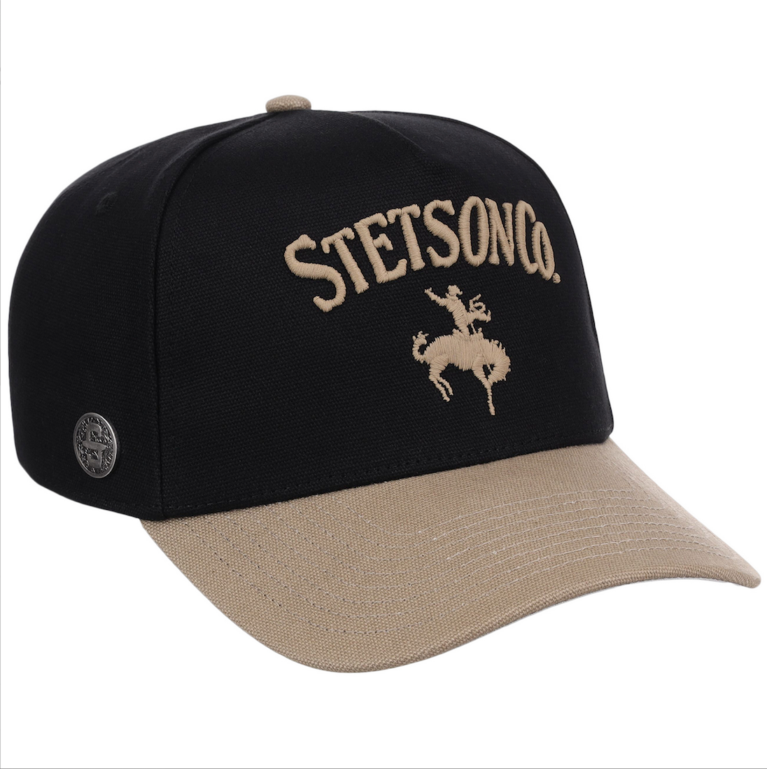 Stetson Co. Rodeo Bronco Black Baseball Cap