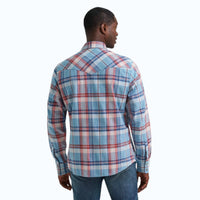 Mens Western Plaid Snap Shirt