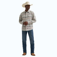 Mens Western Printed Snap Shirt