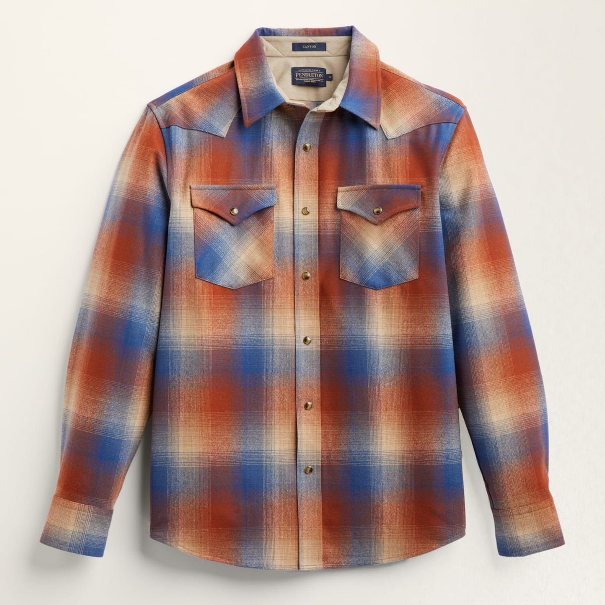 MEN'S PENDLETON PLAID SNAP-FRONT WESTERN CANYON SHIRT