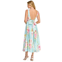Pastel Garden Open Back Midi Dress