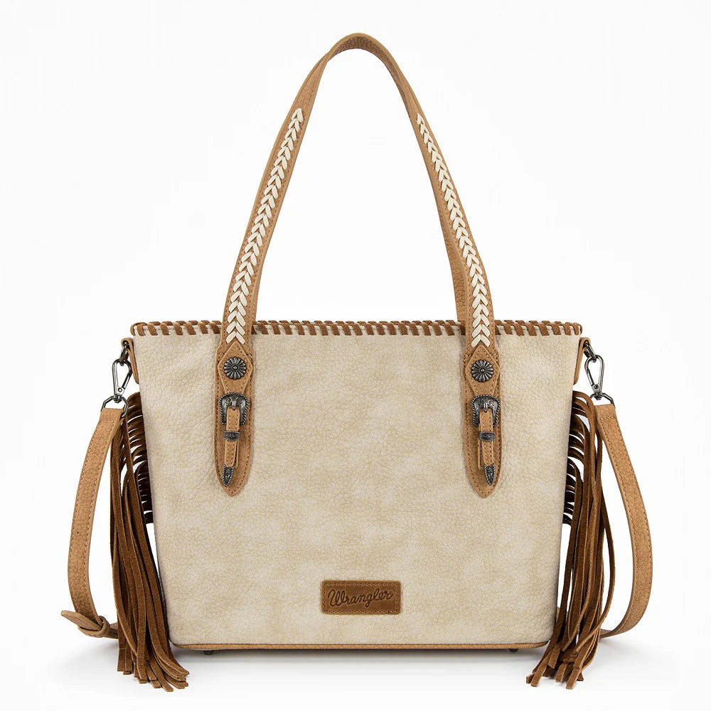 Wrangler Braided Tassel Tote Bag