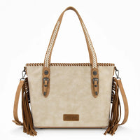 Wrangler Braided Tassel Tote Bag