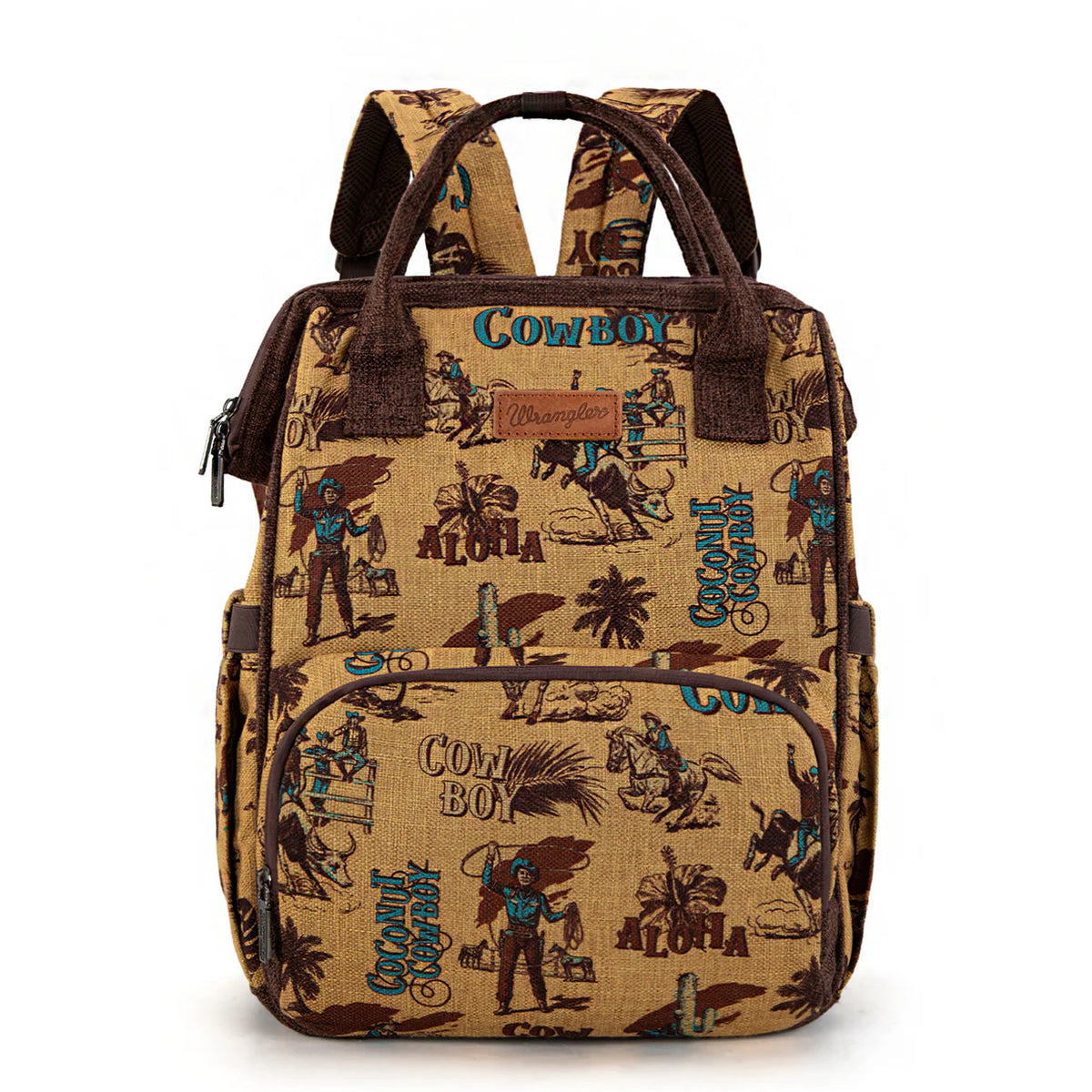 Wrangler Vintage Retro Cowboy Cool Print Backpack