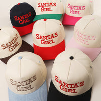 Santa’s Girl Embroidery Trucker Hat
