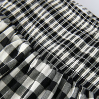 Plaid Girl Smocked Set Puff Sleeve Bloomer Set