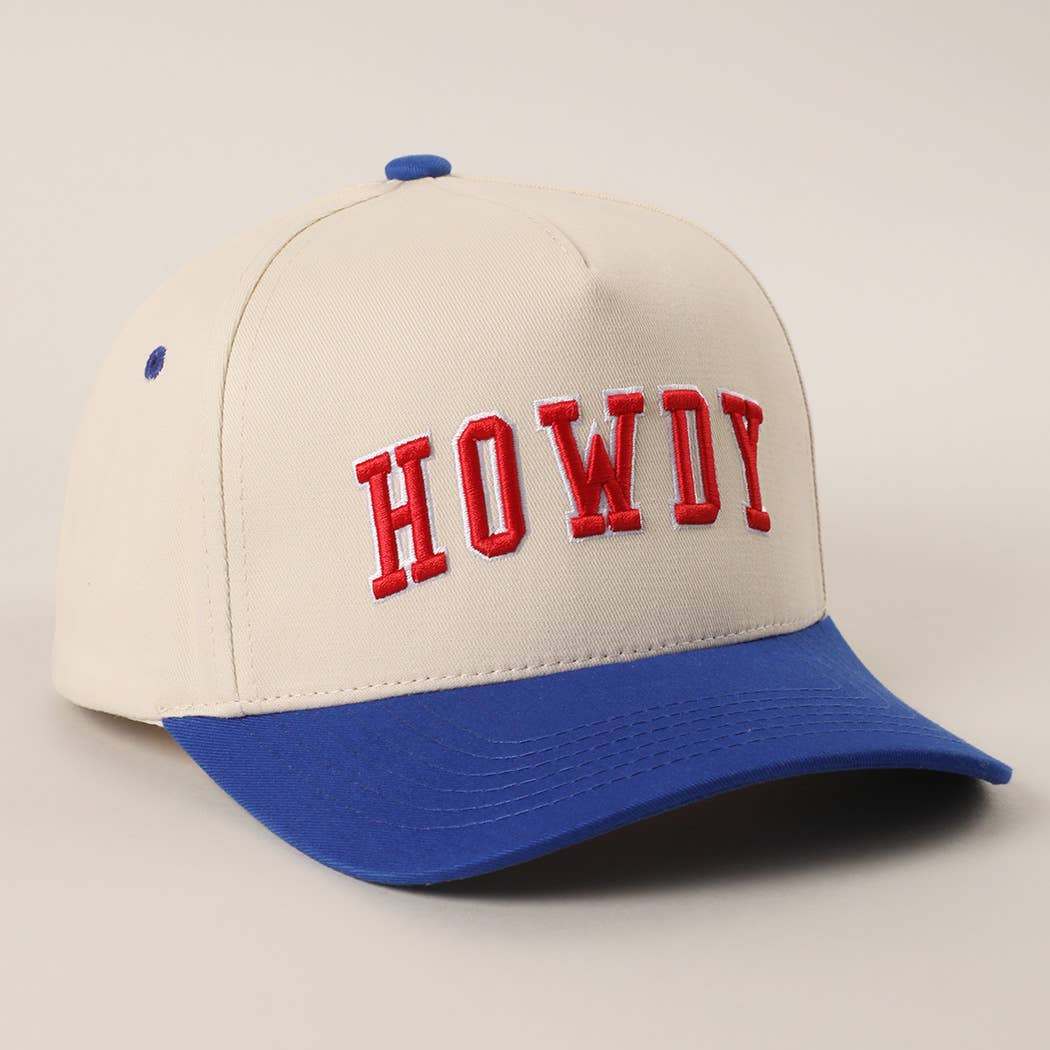 Howdy 3D Letter Embroidered Trucker Hat