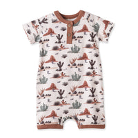 Cactus Trails Bamboo Baby Henly Romper