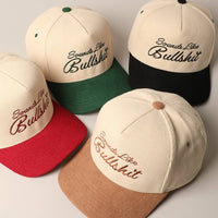 Sounds like Bullshit Corduroy Trucker Baseball Cap: BURGUNDY / ONESIZE