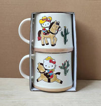 Hello Kitty Let’s Ride Cowgirl 18OZ Mug Set Of 2