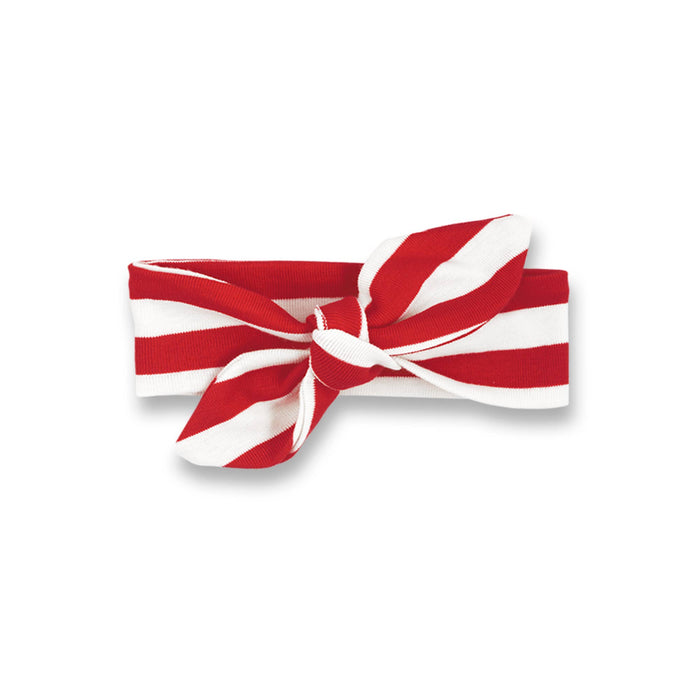 Baby Girl's Christmas Cotton Headbands: Red Stripes