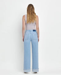 Super High Rise Cuffed Baggy Wide Jeans Intrepid