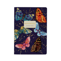 Butterflies on Blue Notebook