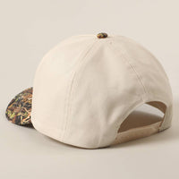 Howdy Honey Embroidery Camo Two-Tone Trucker Hat: CAMO-BEIGE / ONE SIZE
