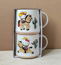 Hello Kitty Let’s Ride Cowgirl 18OZ Mug Set Of 2