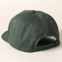 Howdy Darlin Text Designed Embroidery Baseball Cap: DARK GREEN / ONE SIZE