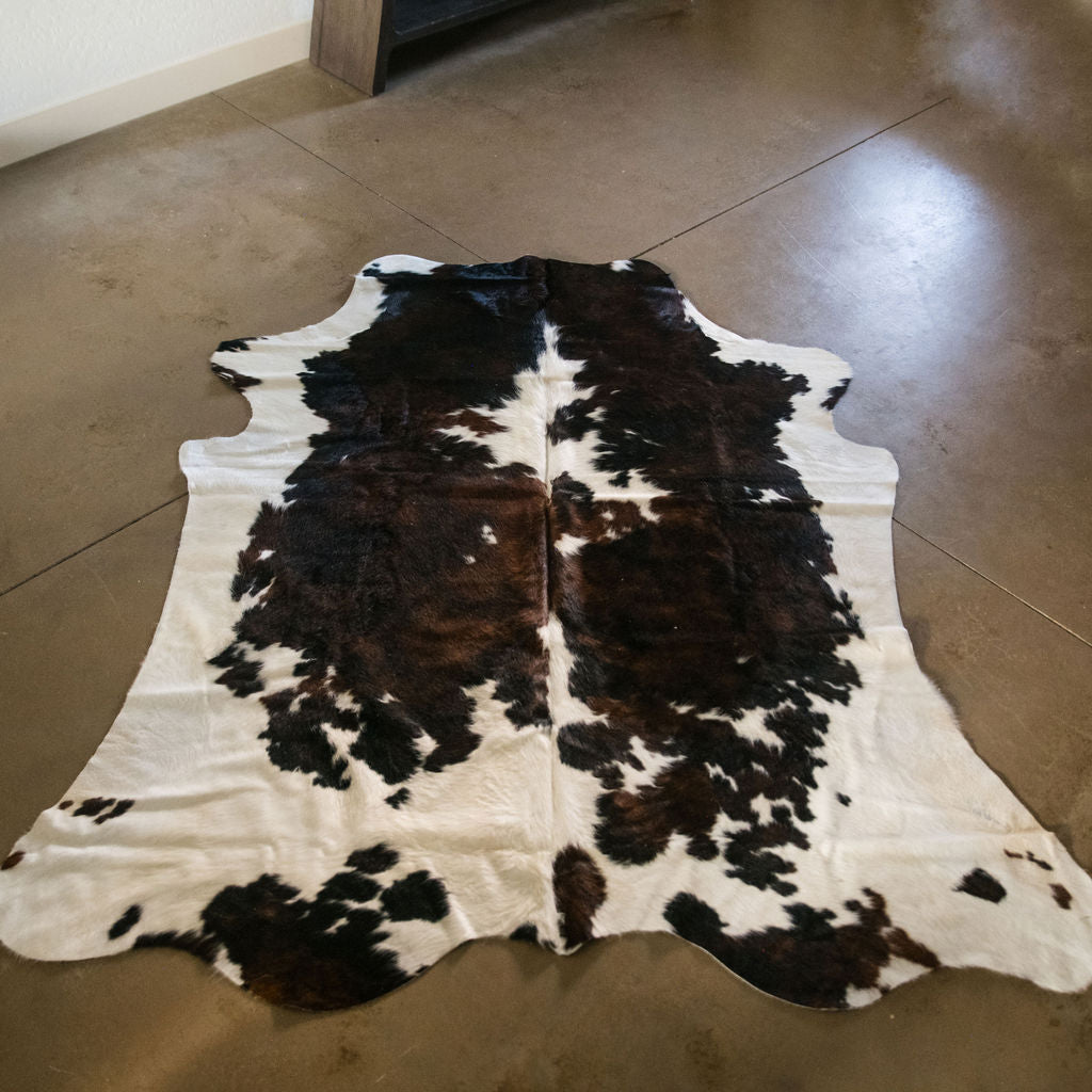 Large Brindle Long Hair Cowhide