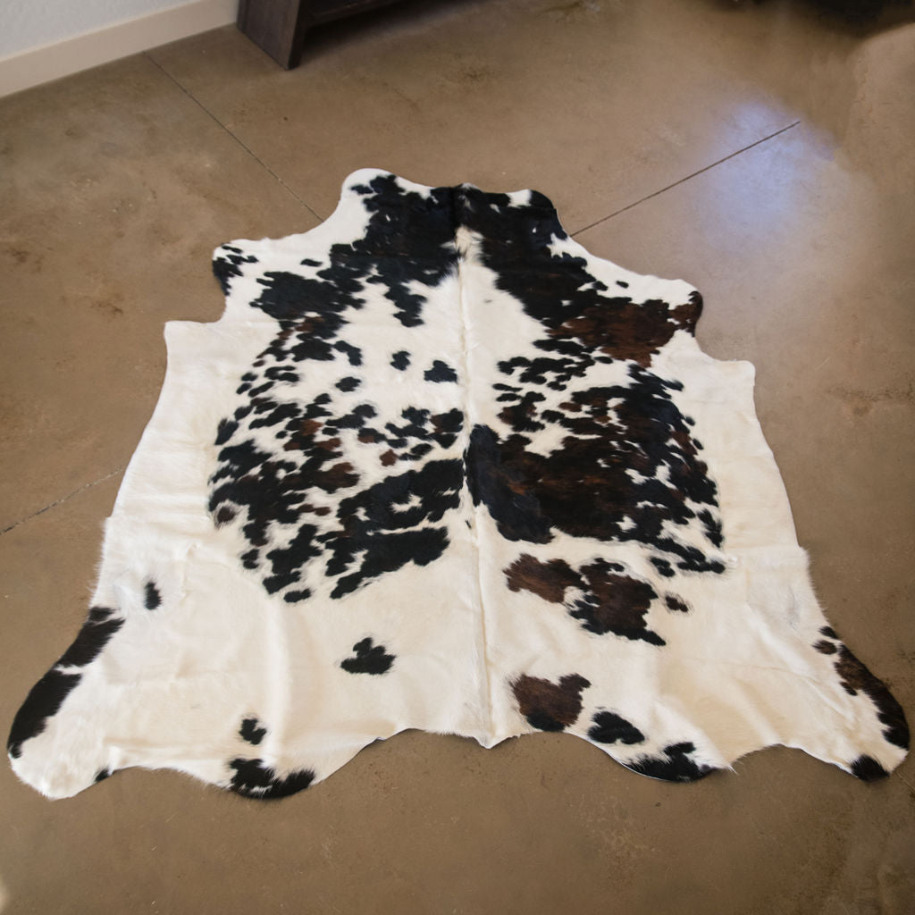 Large Brindle Long Hair Cowhide