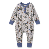 Western Cowboy Rodeo Henley Baby Romper