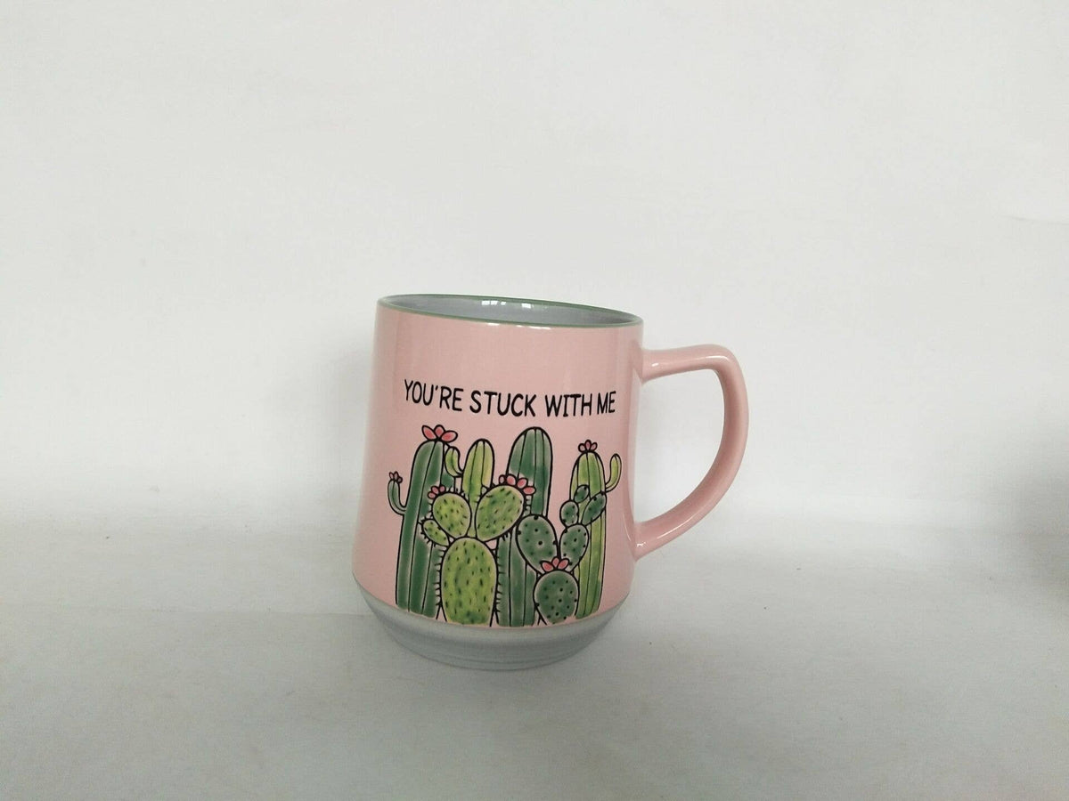You're Stuck With Me 18Oz Mug Pink