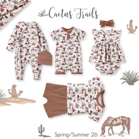 Cactus Trails Bamboo Baby Henly Romper