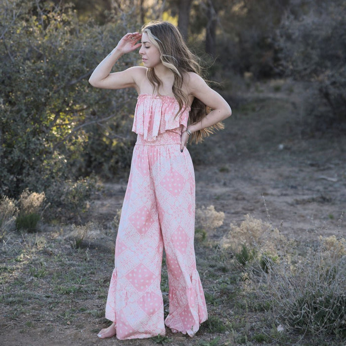 Womens Scully Bandana Print Jumper Dusty Pink