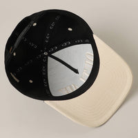 OUTLAW 3D Letter Embroidered Two-Tone Trucker Hat: CRM-BLK / ONE SIZE