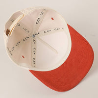 On My Worst Behavior Corduroy Trucker Hat: One Size