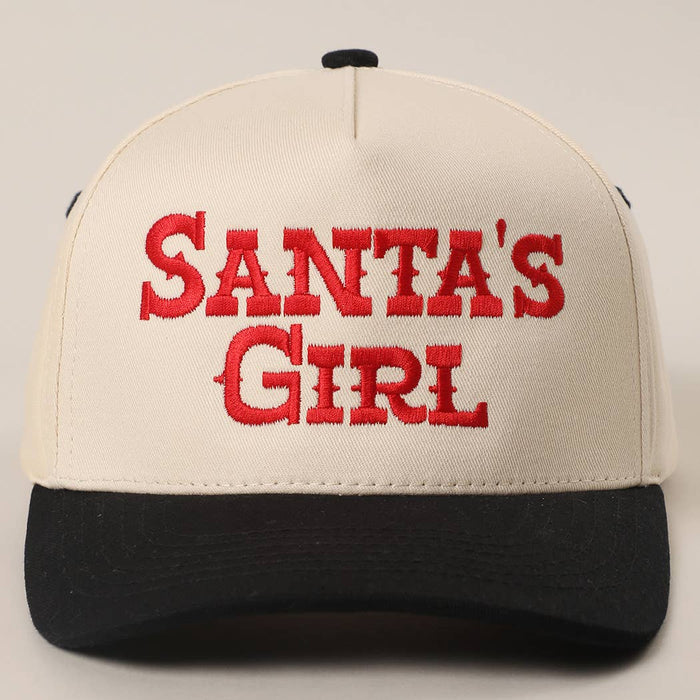 Santa’s Girl Embroidery Trucker Hat