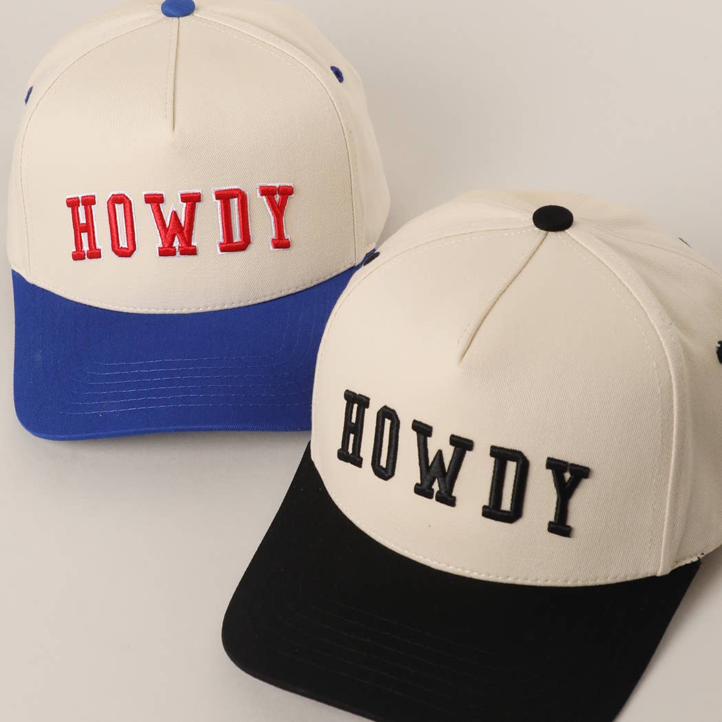 Howdy 3D Letter Embroidered Trucker Hat