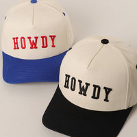 Howdy 3D Letter Embroidered Trucker Hat