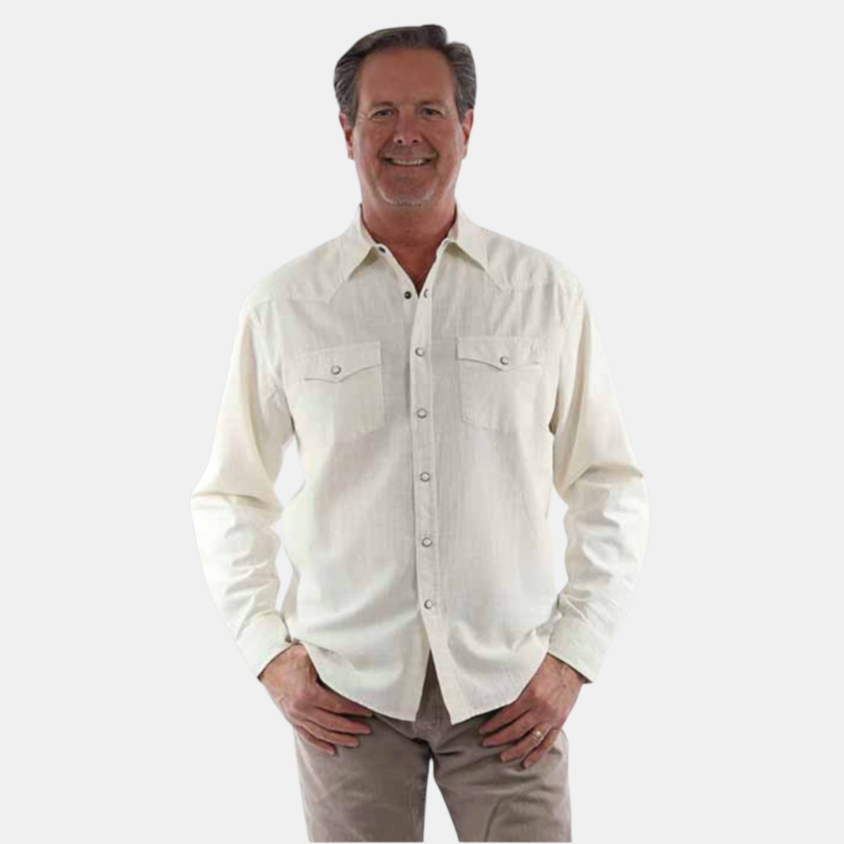 Scully Mens Pigment Slub Shirt