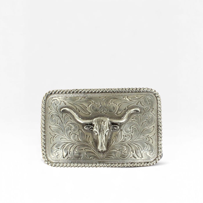Nocona Men's Rectangle Longhorn Buckle