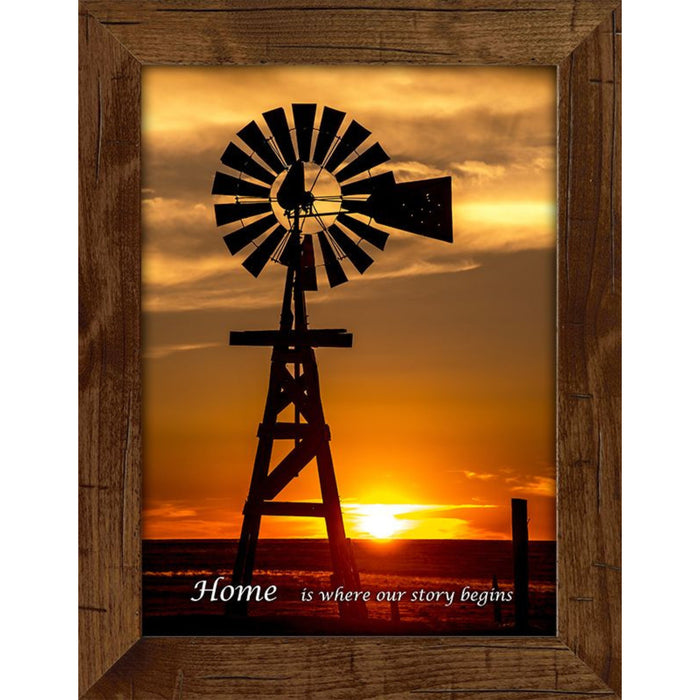 Plains Windmill Inspirational Photo Frame
