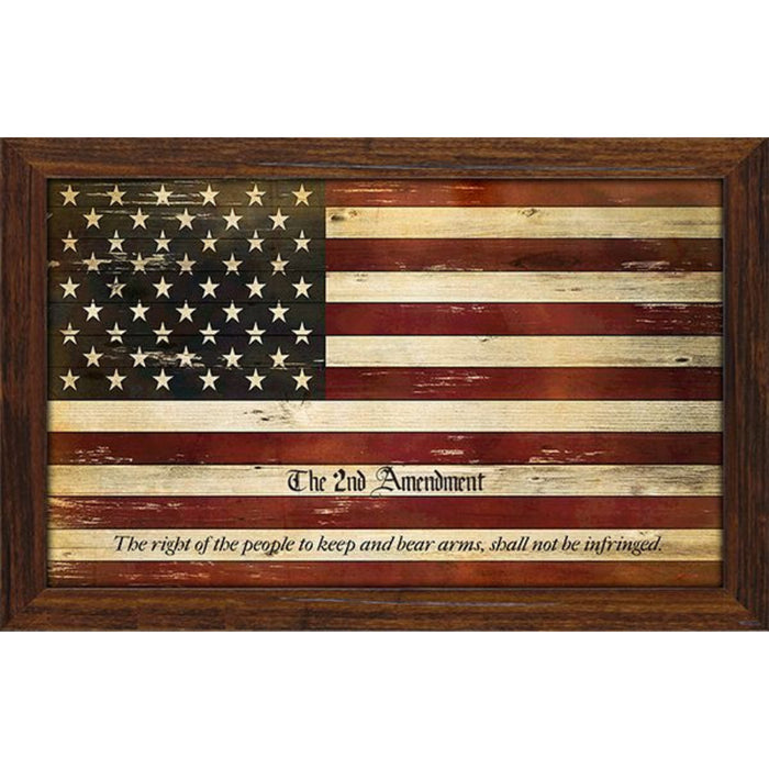 Rustic American Flag Photo Frame