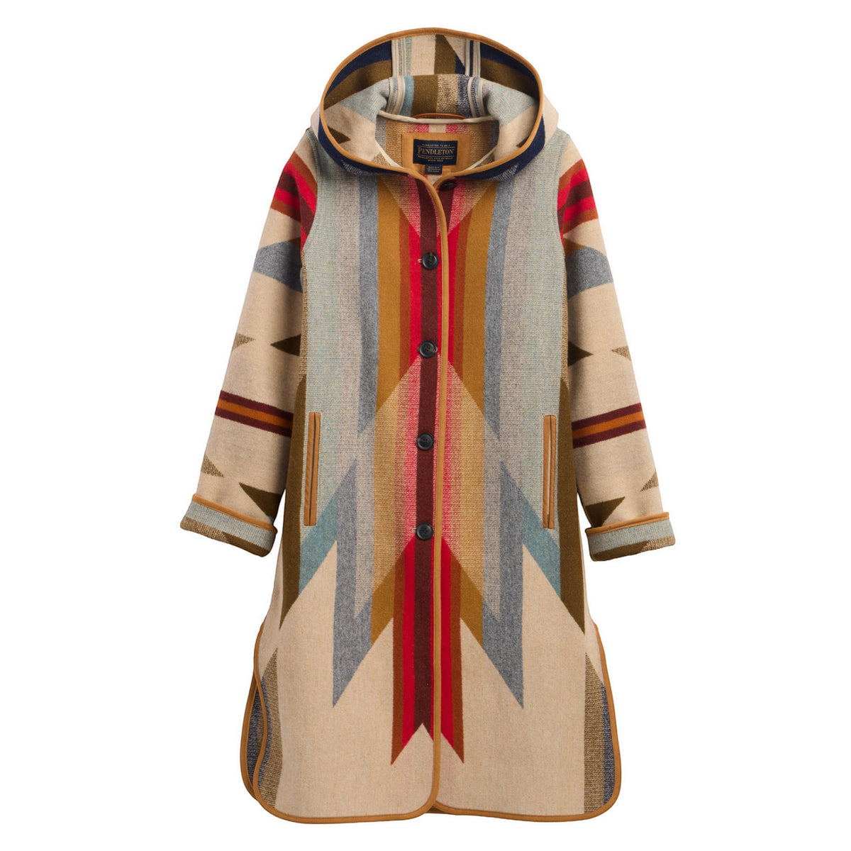 Pendleton Hooded Jacquard Coat