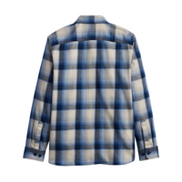 Men's Pendleton Plaid Burnside Cotton Flannel Shirt - Blue/Ecru