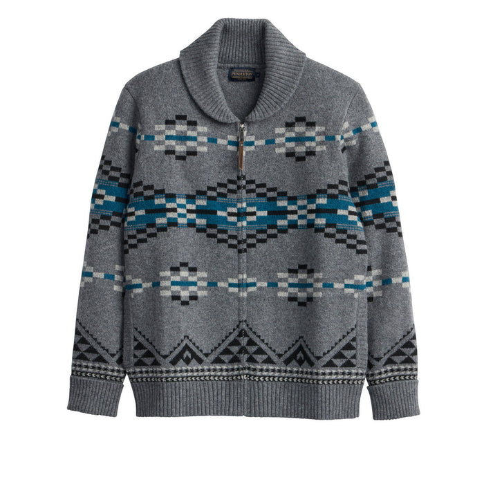 Men's Pendleton Lost Trail Lambswool Zip Cardigan