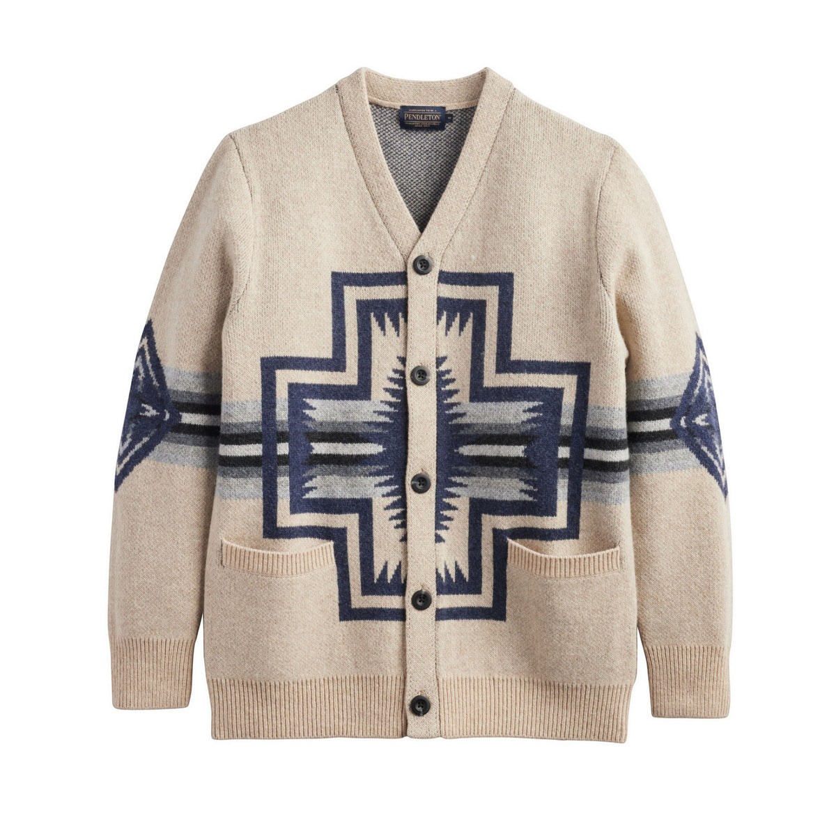 Pendleton Men’s Harding Zip Lambswool Cardigan